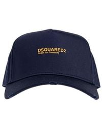 DSquared² - Logo-Printed Distressed Baseball Cap - Lyst