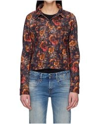 R13 - Collared Long-Sleeved Denim Jacket - Lyst