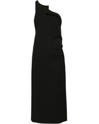 MM6 by Maison Martin Margiela - Open Back Asymmetric Neck Top - Lyst