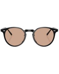 Oliver Peoples - Round Frame Sunglasses - Lyst