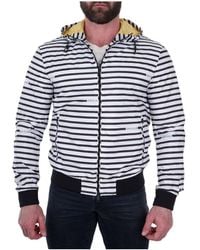 Armani Jeans - Striped Casual Jacket - Lyst