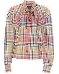 Vivienne Westwood - Plaid Cropped Top - Lyst