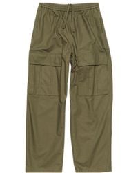 Acne Studios - Logo Embroidered Straight Leg Trousers - Lyst