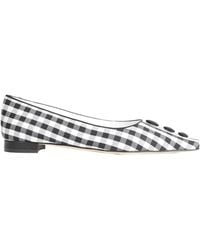 Manolo Blahnik - Checkered Ballet Shoes - Lyst