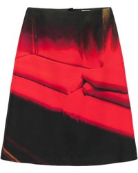 Jil Sander - Printed Midi Skirt - Lyst