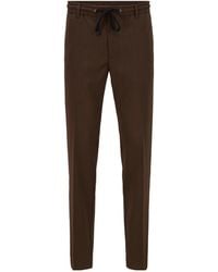 BOSS - Drawstring Casual Trousers - Lyst