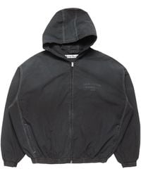Acne Studios - Logo-Print Zip-Up Hoodie - Lyst
