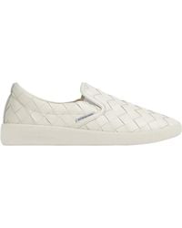Bottega Veneta - Sawyer Leather Sneakers - Lyst
