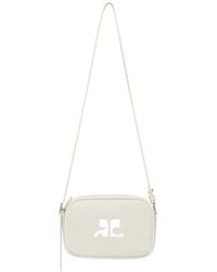 Courreges - Courrèges Reedition Logo Patch Zip-Up Shoulder Bag - Lyst