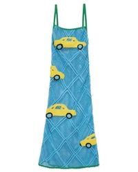 JW Anderson - Crochet-Knit Car-Patch Midi Dress - Lyst