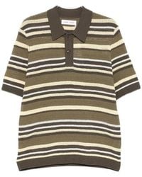 Samsøe & Samsøe - Striped Knit Polo Shirt - Lyst