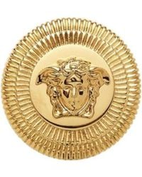 Versace - Medusa Biggie Logo Engraved Ring - Lyst