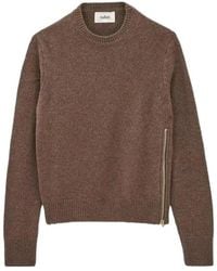 Ba&sh - Zip-Detail Crew-Neck Sweater - Lyst