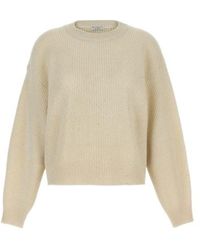 Brunello Cucinelli - Sequin Embellished Knitted Jumper - Lyst