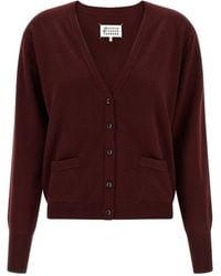Maison Margiela - Long-Sleeved V-Neck Cardigan - Lyst
