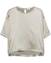 Brunello Cucinelli - Crew Neck Short-Sleeved T-Shirt - Lyst
