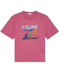 Celine - Loose T-Shirt - Lyst
