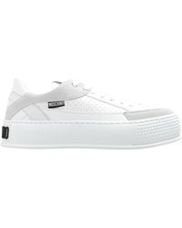 Moschino - Round-Toe Lace-Up Sneakers - Lyst