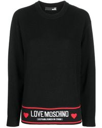 Moschino - Logo Detail Pullover - Lyst