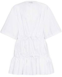 Alaïa - Dress With Drawstring Ties - Lyst