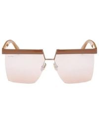 Max Mara - Geometric Frame Sunglasses - Lyst