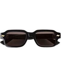 Bottega Veneta - Intrecciato Rectangular Sunglasses - Lyst