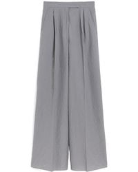 Max Mara - Acinoso Pleat Detailed Wide-Leg Trousers - Lyst
