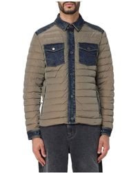 Moorer - Crespi Denim-Trim Down Jacket - Lyst