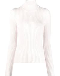 Courreges - Courrèges High Neck Knitted Jumper - Lyst