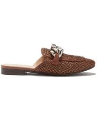 Casadei - Hanoi Chain Woven Mules - Lyst