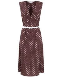 P.A.R.O.S.H. - Polka-Dot Day Dress - Lyst