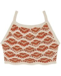 Alanui - Hawa Mahal Crochet-Knit Top - Lyst