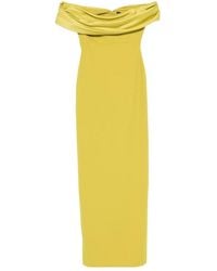 Solace London - Off-Shoulder Draped Maxi Dress - Lyst