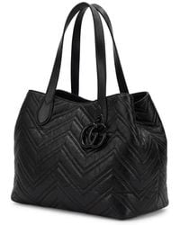 Gucci - Gg Marmont Leather Tote Bag - Lyst