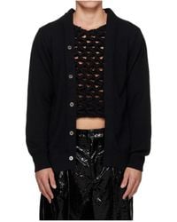 Comme des Garçons - Comme Des Garçons Homme Plus Woven Insert Cardigan - Lyst
