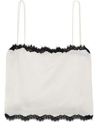 Doen - Square Neck Lace Top - Lyst