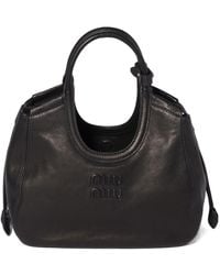 Miu Miu - Ivy Nappa Leather Tote Bag - Lyst