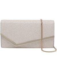 Jimmy Choo - Emmie Foldover-Top Clutch Bag - Lyst