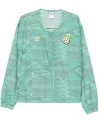 PUMA - Patterned Zip-Up Jacket - Lyst