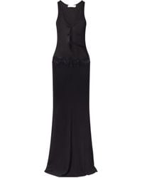 Christopher Esber - Verner Cut-Out Ribbed-Detail Lace-Trimmed Jersey Midi Dress - Lyst