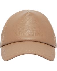 Max Mara - Leather Baseball Cap - Lyst