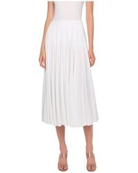 Norma Kamali - Pleated Maxi Skirt - Lyst