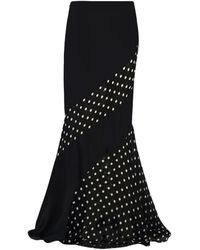 Nina Ricci - Polka Dot-Pattern Maxi Skirt - Lyst