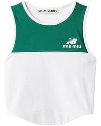 Miu Miu - Stretch Technical Jersey Top - Lyst