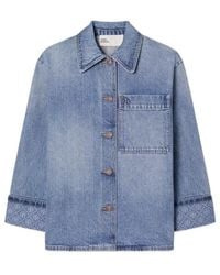 Tory Burch - Denim Barn Jacket - Lyst