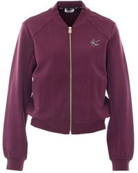 Liu Jo - Zip-Up Logo Sweatshirt - Lyst