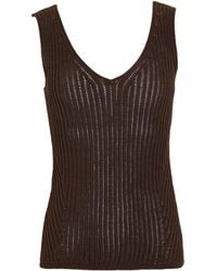 Max Mara - Knitted V-Neck Vest - Lyst