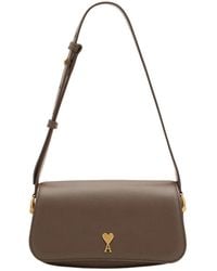 Ami Paris - Ami Ami De Coeur Logo Detailed Crossbody Bag - Lyst