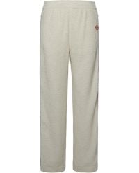 CASABLANCA - Logo-Patch Straight Leg Fleece Track Pants - Lyst