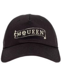 McQueen - Logo Embroidered Baseball Cap - Lyst